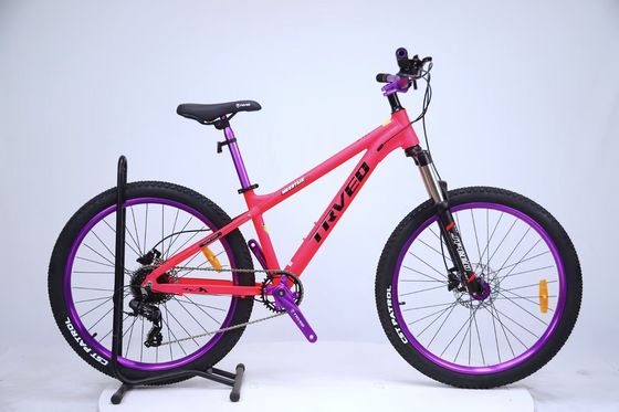 Disc Brake Mountain Bike Durable High Carbon Steel Frame Lightweight Design Suitable For Rough Terrain Outdoor Cycling