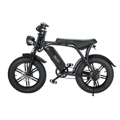강력한 750W V8 모터 20 인치 패트 타이어 전기 산악 자전거 48V 15ah 배터리