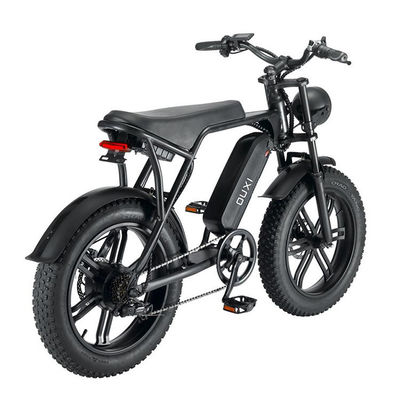 강력한 750W V8 모터 20 인치 패트 타이어 전기 산악 자전거 48V 15ah 배터리