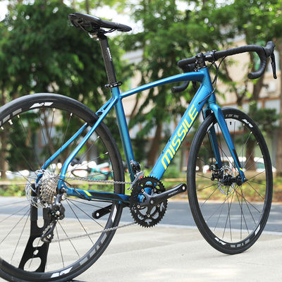 700C 전용 알루미늄 탄소 섬유 자전거 21 속도 더블 디스크 브레이크 풀 탄소 도로 자전거