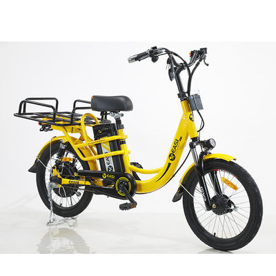 전기 화물 자전거 배달용 철 프레임 48V 400W 브러시리스 모터 리?? 배터리