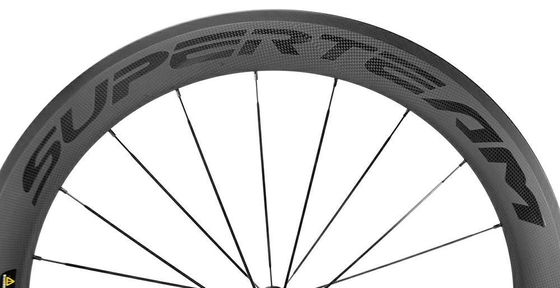 커스터마이징 가능한 45mm 탄소 섬유 도로 자전거 휠셋 700c 20 24h R13 허브 탄소 휠