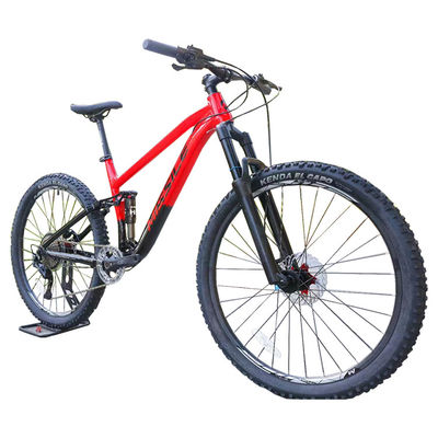 27.5" 휠 사이즈 듀얼 서스펜션 MTB와 시마노 M4100 10s 셔터 풀 서스펜션
